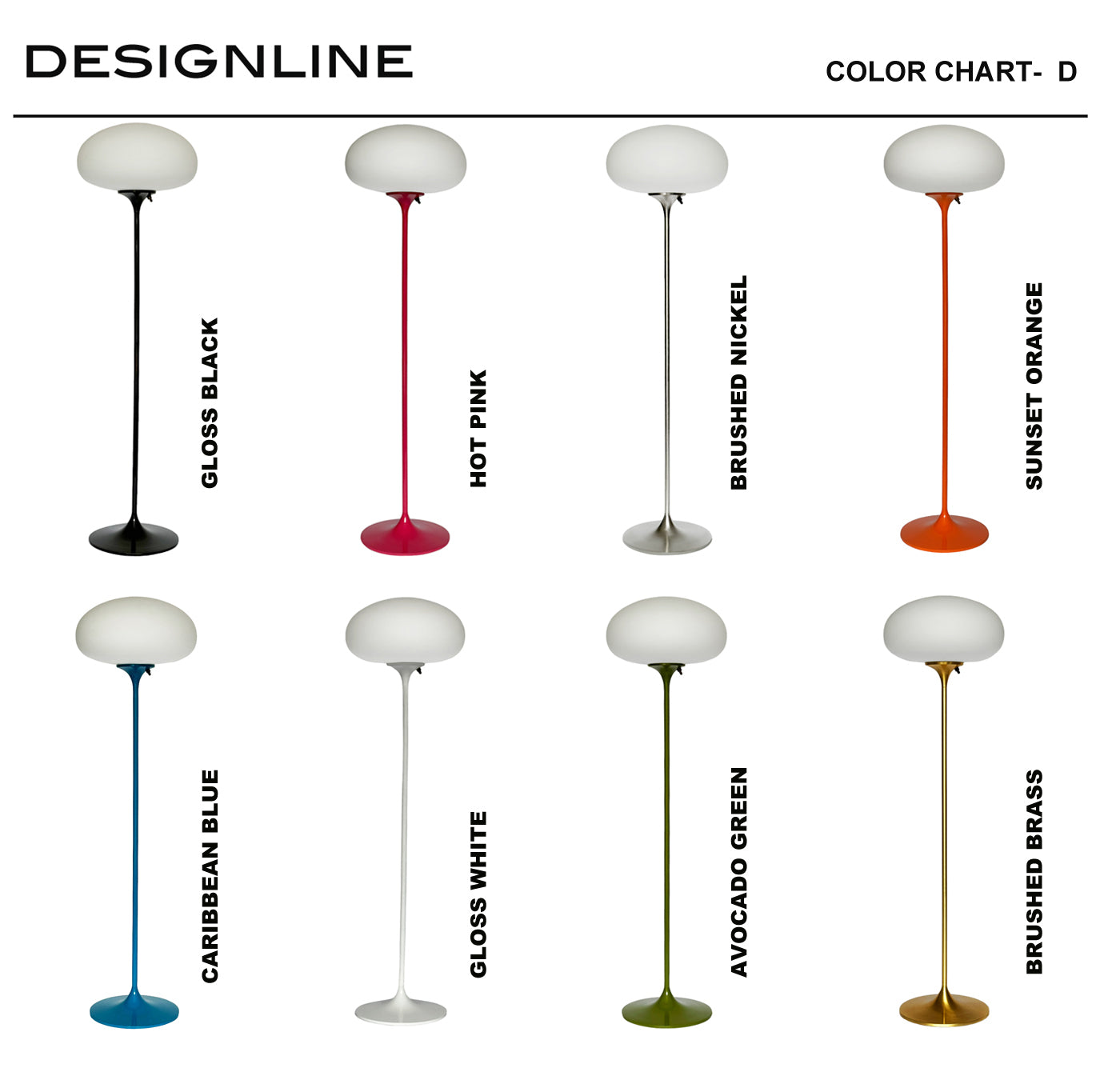 Stemlite Floor Lamp in Black Gloss