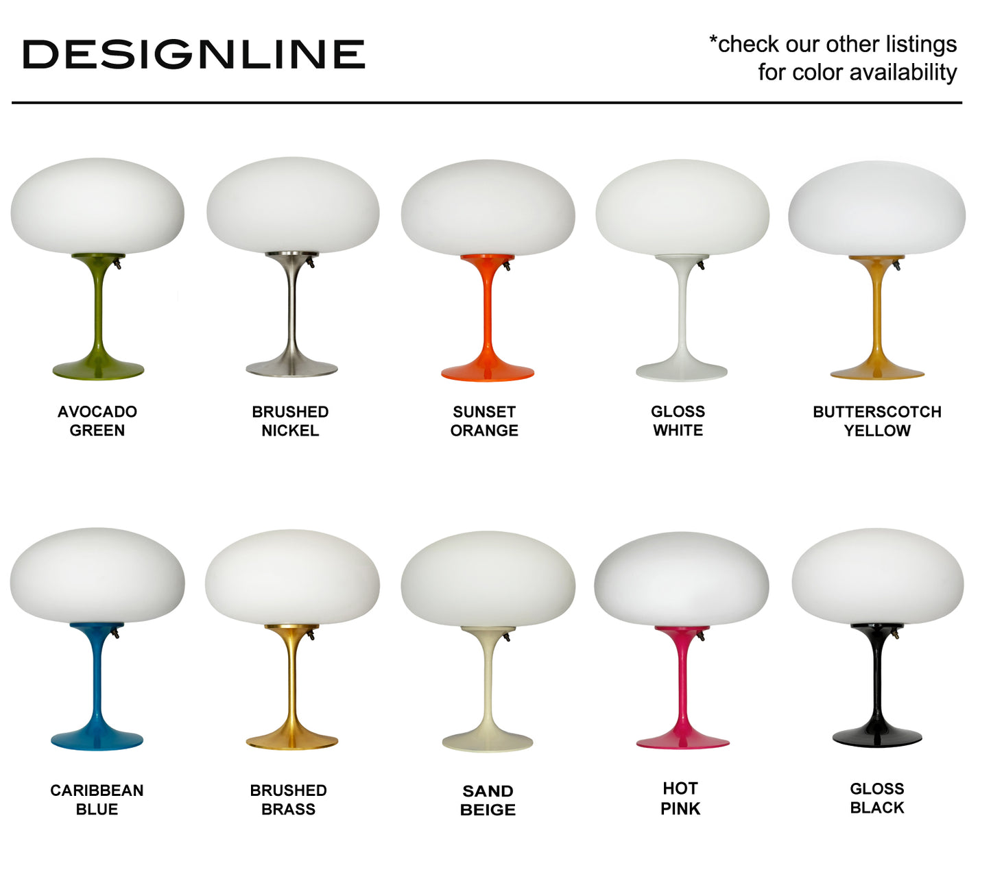 Tall Stemlite Table Lamp in Sand Beige