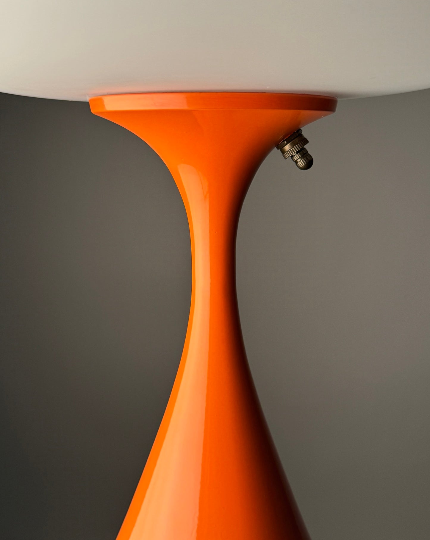 Flared Stemlite Table Lamp in Sunset Orange