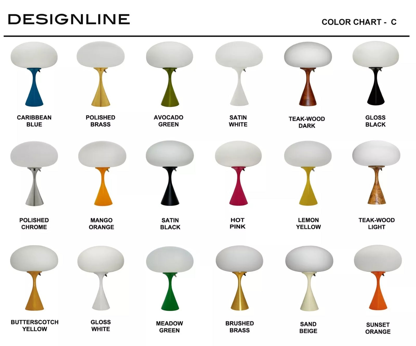 Flared Stemlite Table Lamp in Gloss White