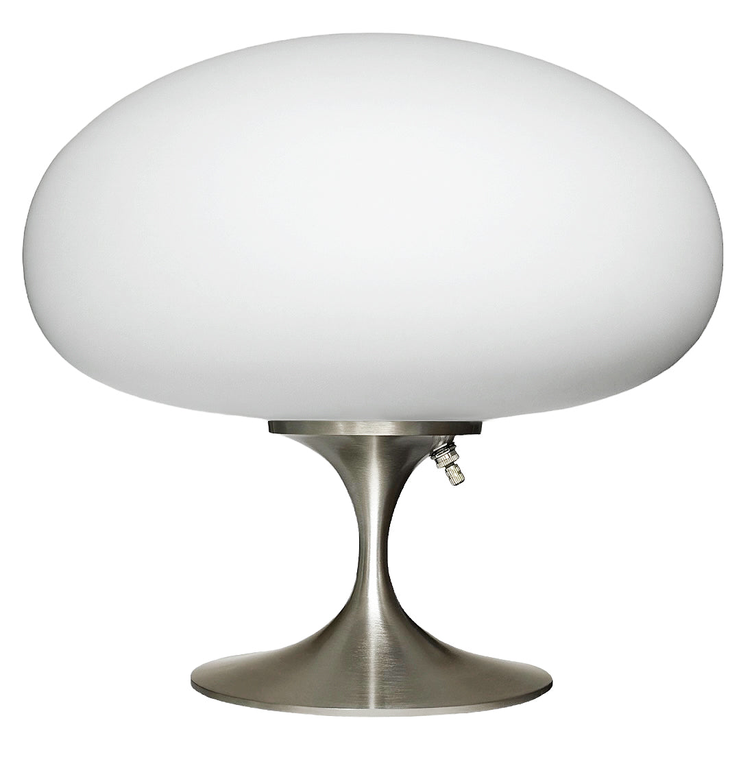 Short Stemlite Table Lamp in Brushed Nickel