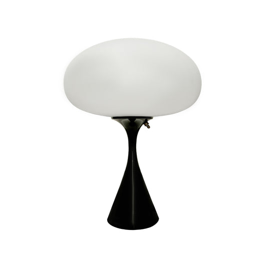 Flared Stemlite Table Lamp in Gloss black