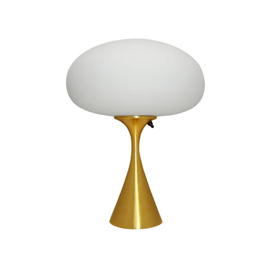 Flared Stemlite Table Lamp in Brushed Brass