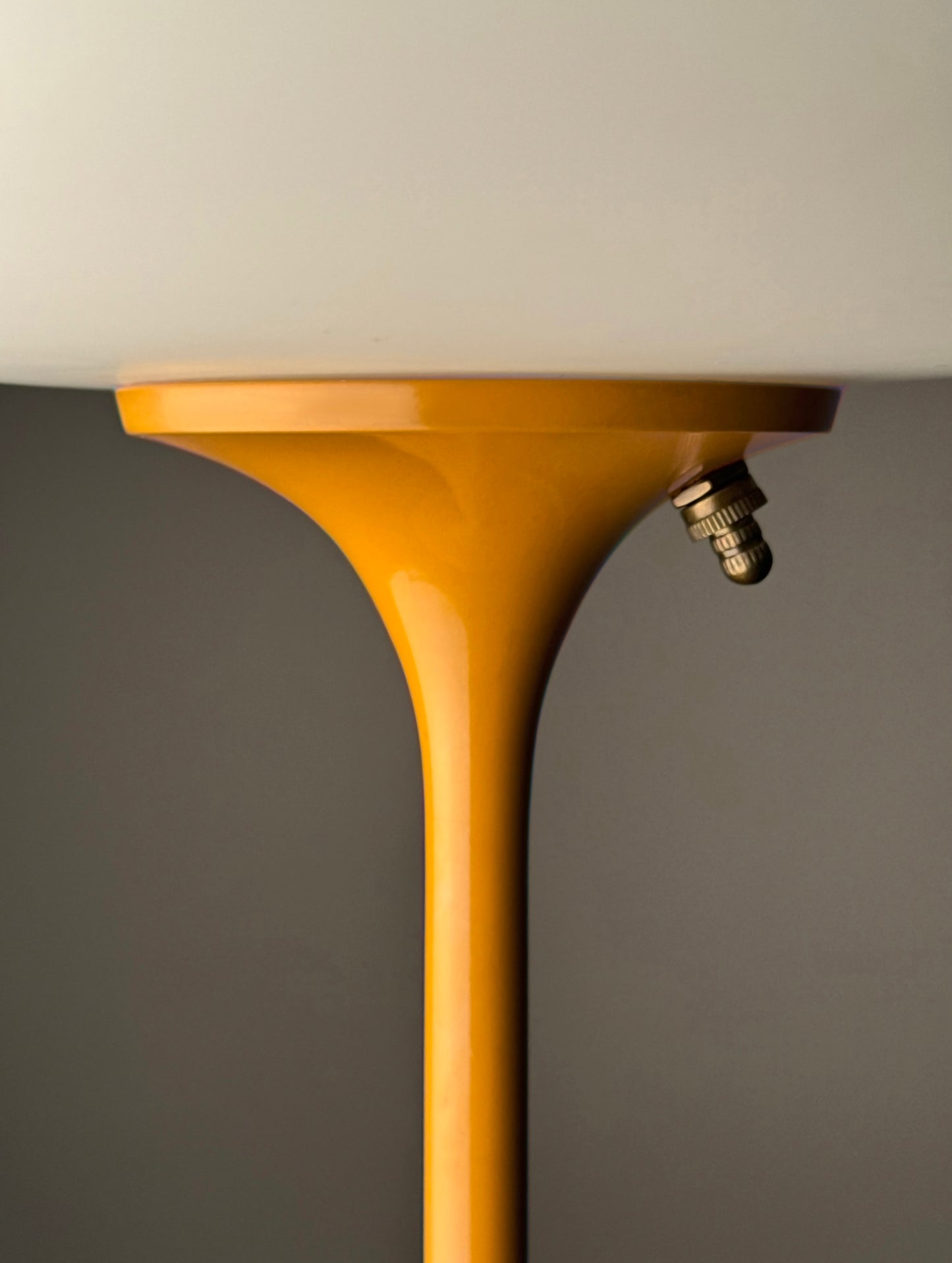 Tall Stemlite Table Lamp in Butterscotch Yellow