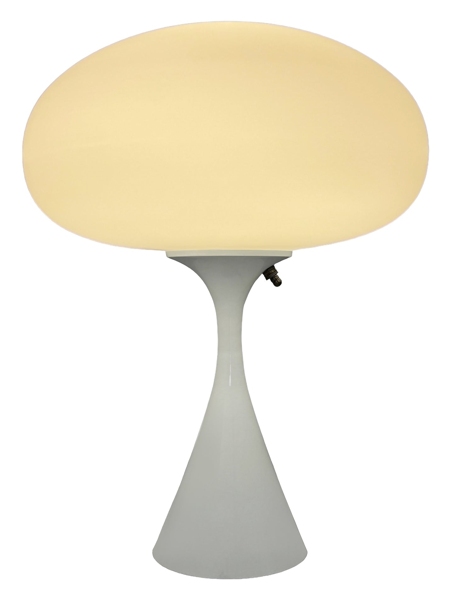 Flared Stemlite Table Lamp in Gloss White