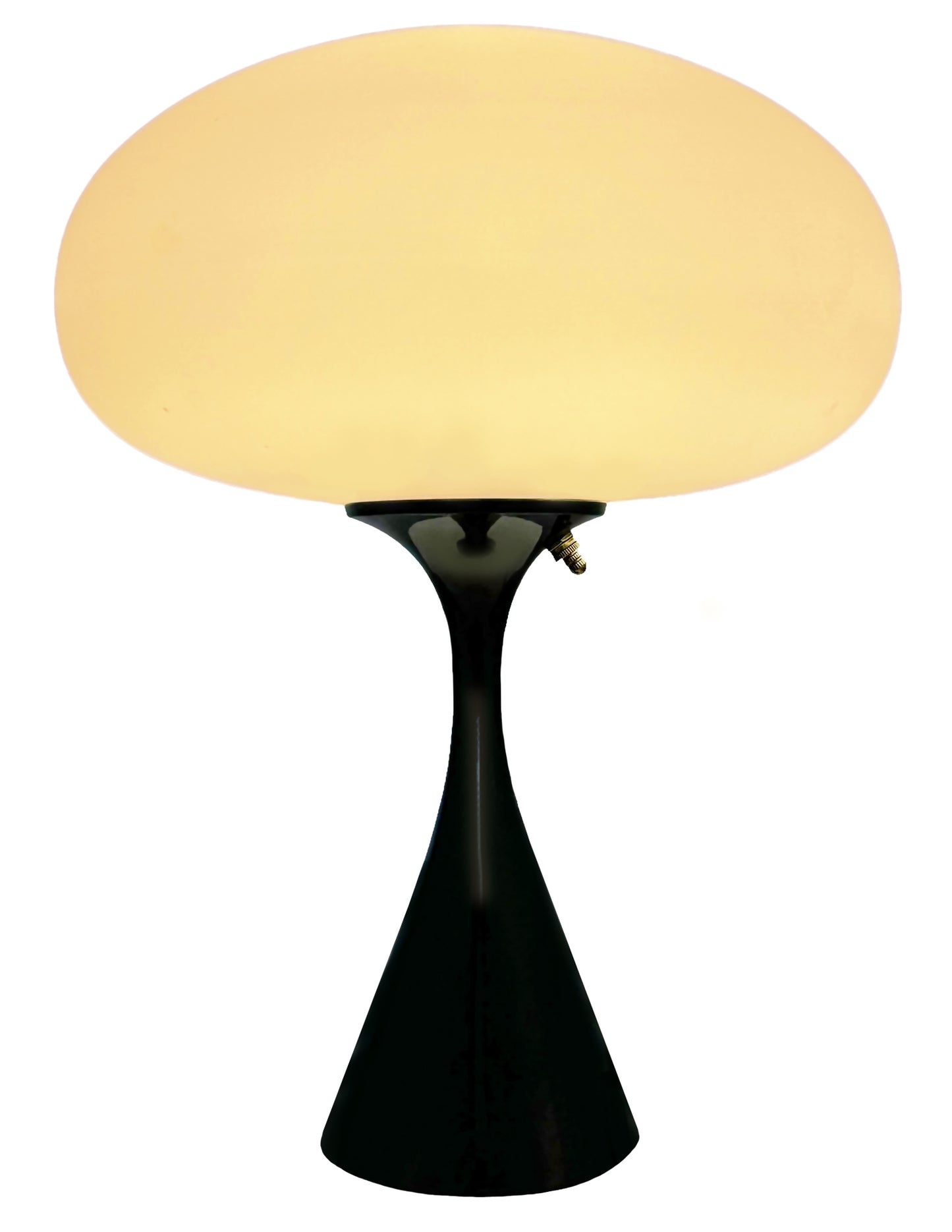 Flared Stemlite Table Lamp in Gloss black