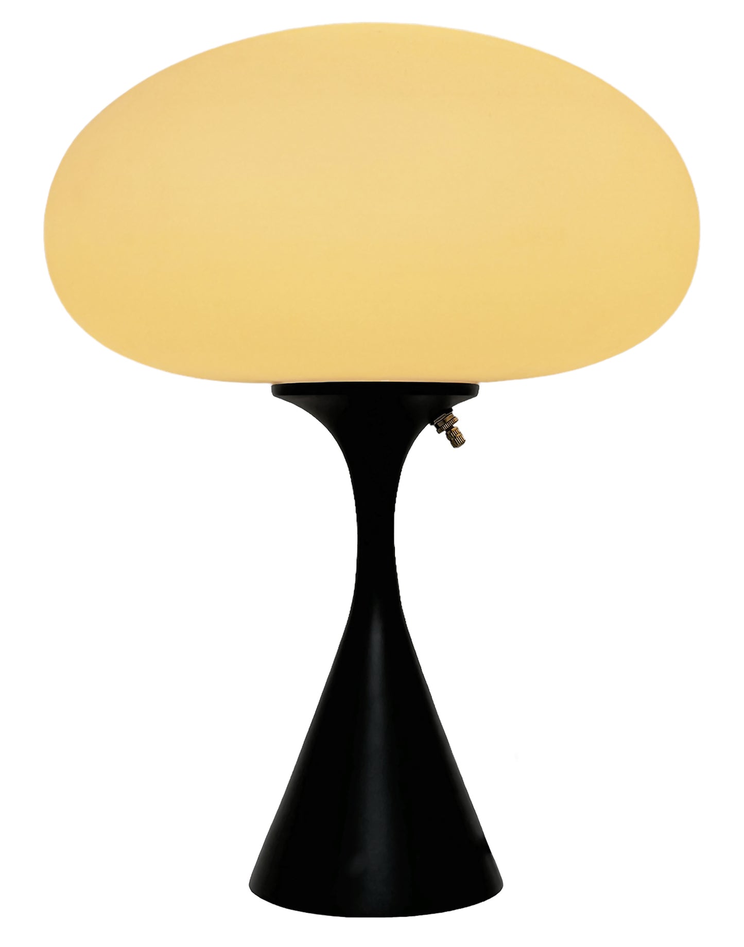 Flared Stemlite Table Lamp in Satin Black