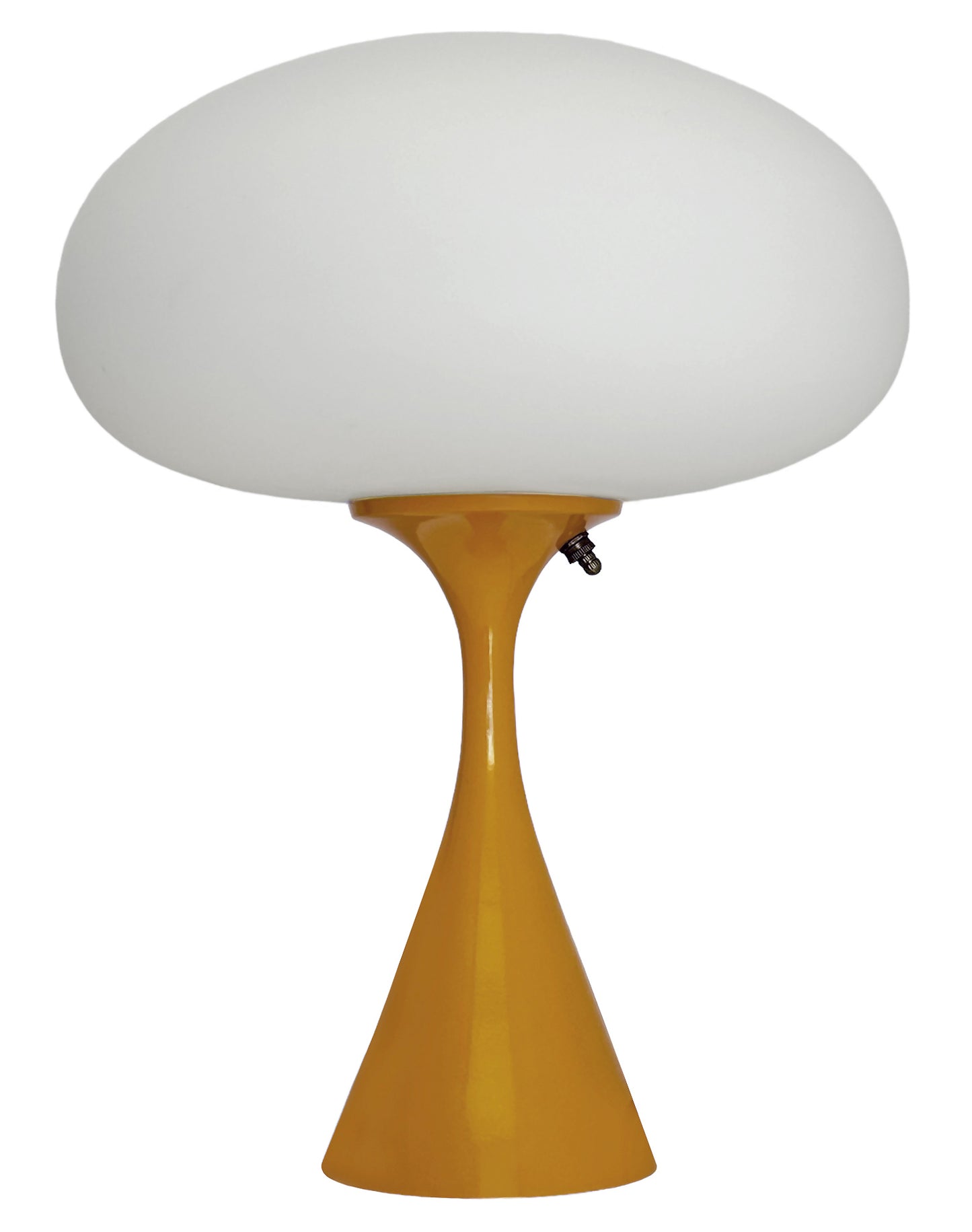 Flared Stemlite Table Lamp in Butterscotch Yellow