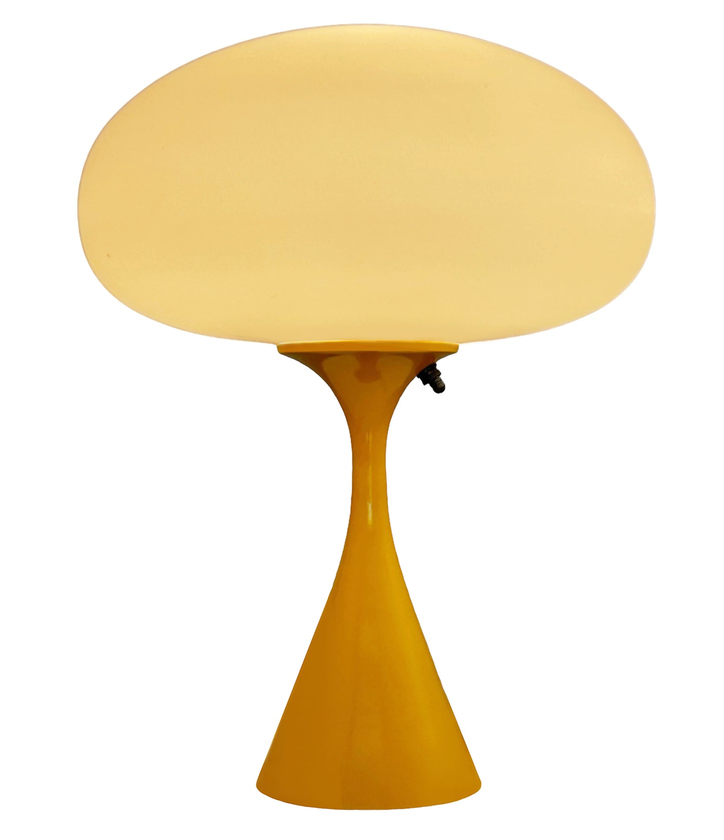 Flared Stemlite Table Lamp in Butterscotch Yellow