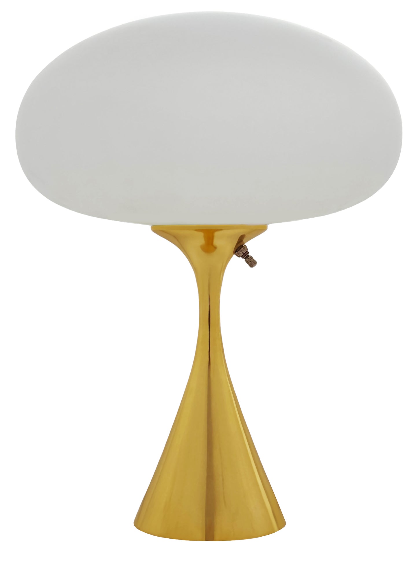 Flared Stemlite Table Lamp in Polished Brass