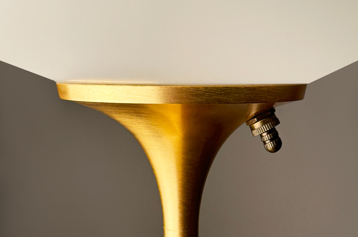 Acorn Stemlite Table Lamp in Brushed Brass